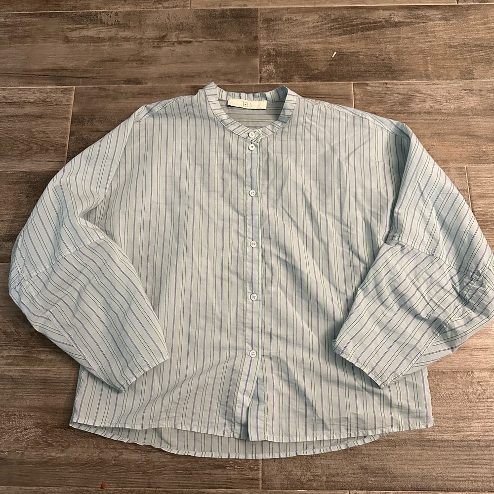 TELA Cotton-blend Blouse sz M